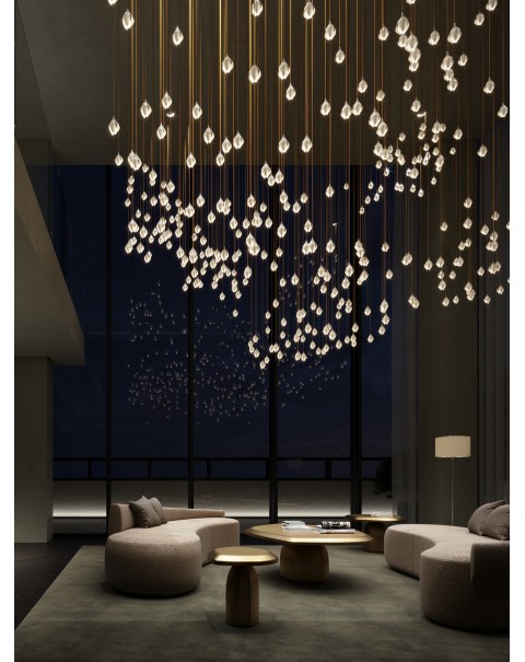 Large Crystal Fancy Chandelier