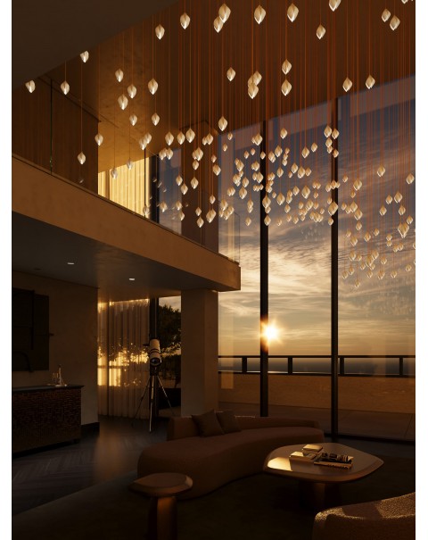 Large Crystal Fancy Chandelier