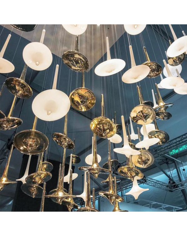 Large Pendant Flower Lamp