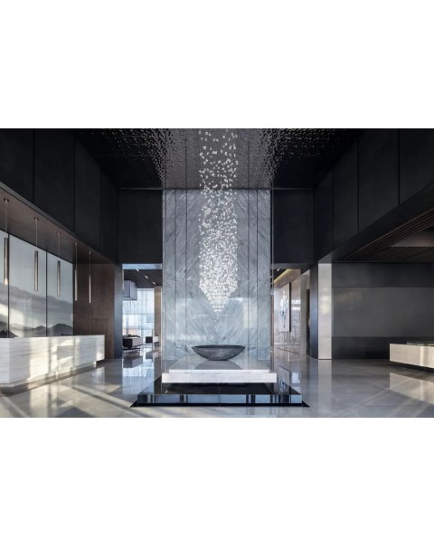 Large stone chandeliers