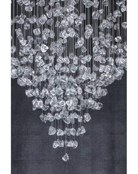 Large stone chandeliers