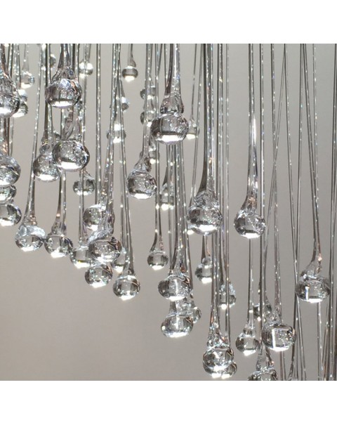 Water drop tassel chandelier