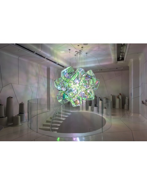 Magic laser chandelier