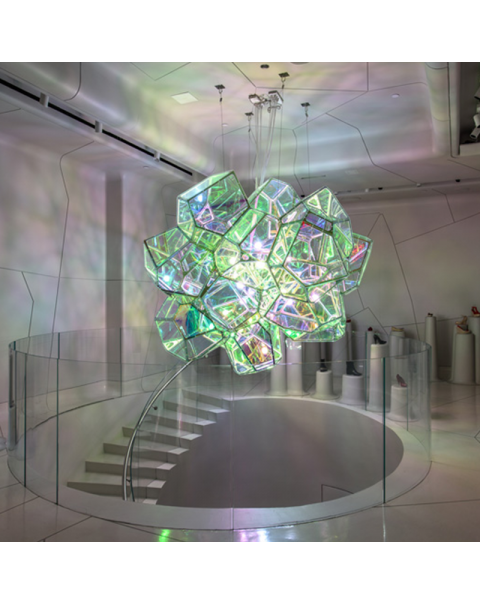 Magic laser chandelier