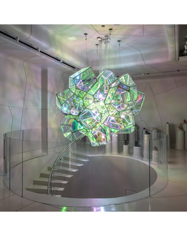 Magic laser chandelier
