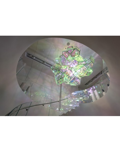 Magic laser chandelier