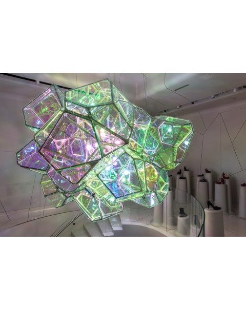 Magic laser chandelier