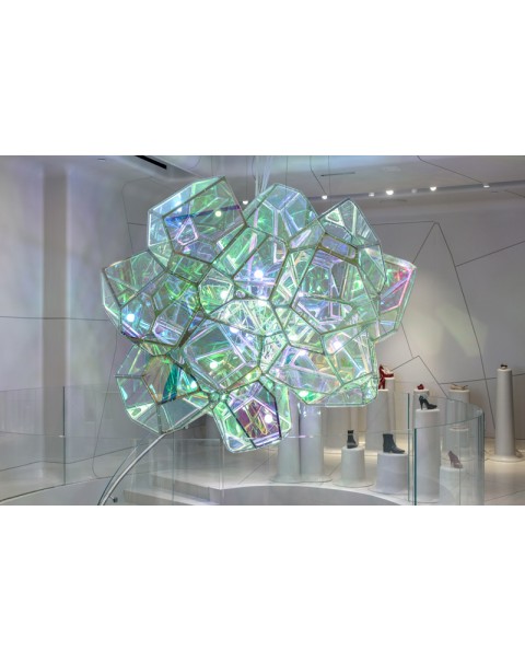 Magic laser chandelier
