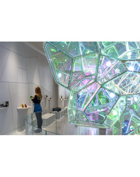 Magic laser chandelier