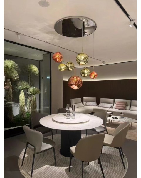 Villa living room water drop lighting