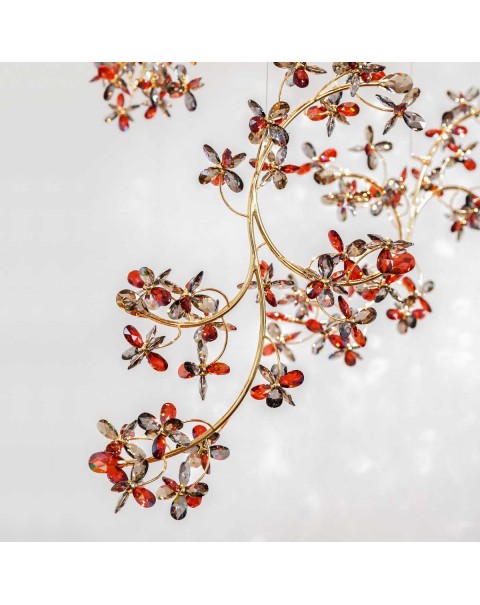Villa living room dining room creative flower chandelier