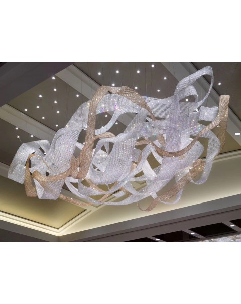 Lobby Ribbon Chandelier