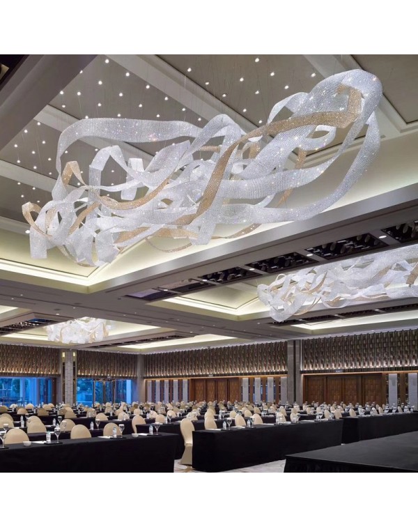 Lobby Ribbon Chandelier