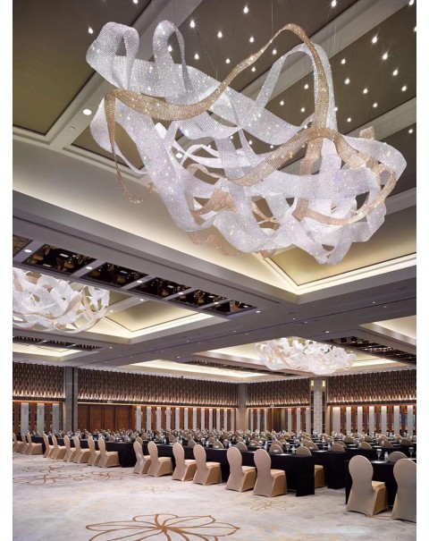Lobby Ribbon Chandelier