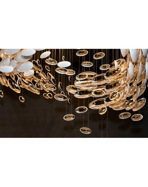 Villa living room goose soft stone chandelier
