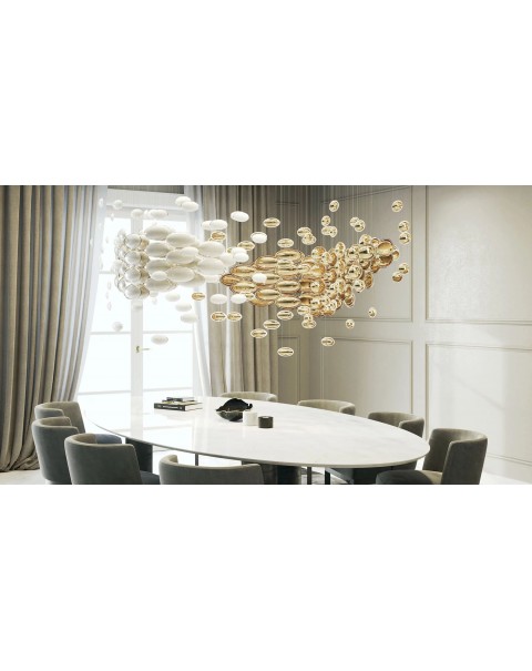 Villa living room goose soft stone chandelier