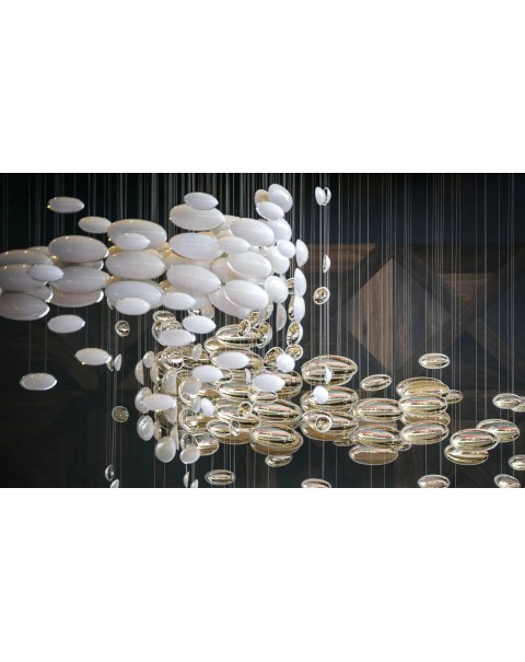 Villa living room goose soft stone chandelier