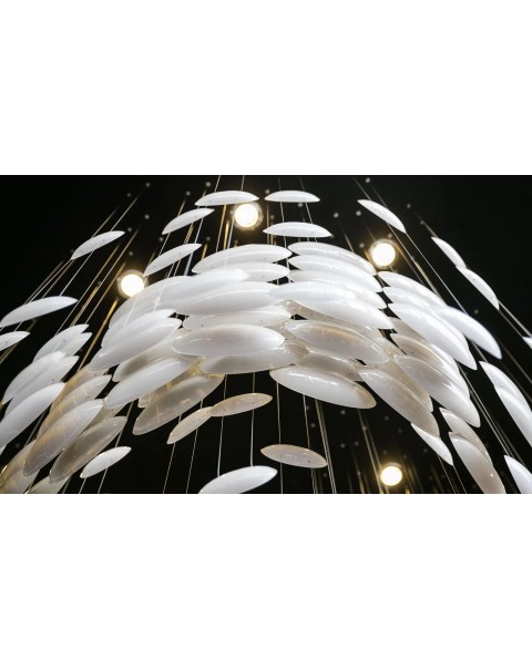 Villa living room goose soft stone chandelier