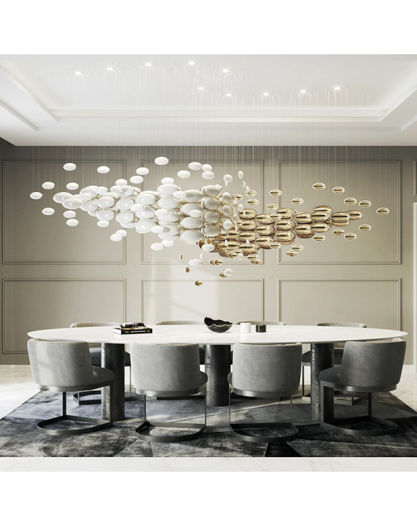 Villa living room goose soft stone chandelier