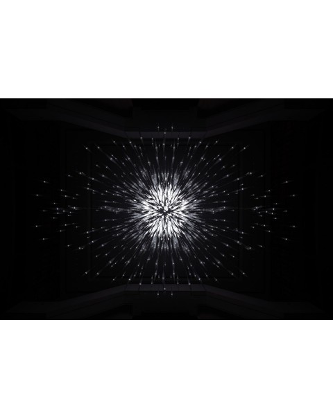 Hotel glass fireworks chandelier