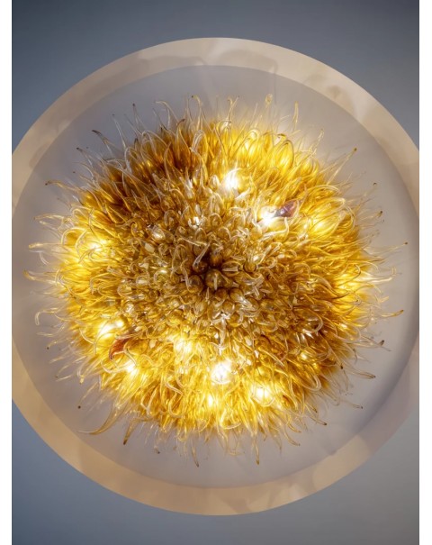 Special-shaped glass chandelier