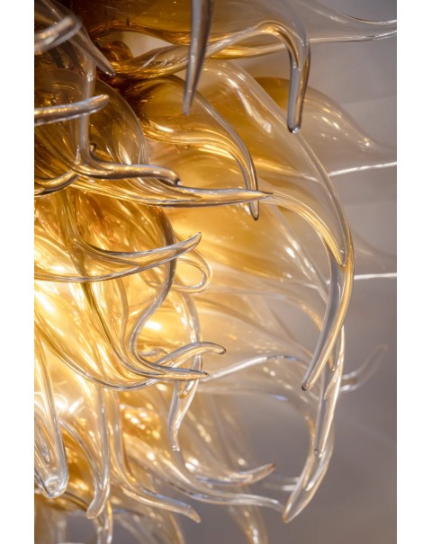 Special-shaped glass chandelier