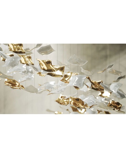 Scarf melody living room staircase chandelier