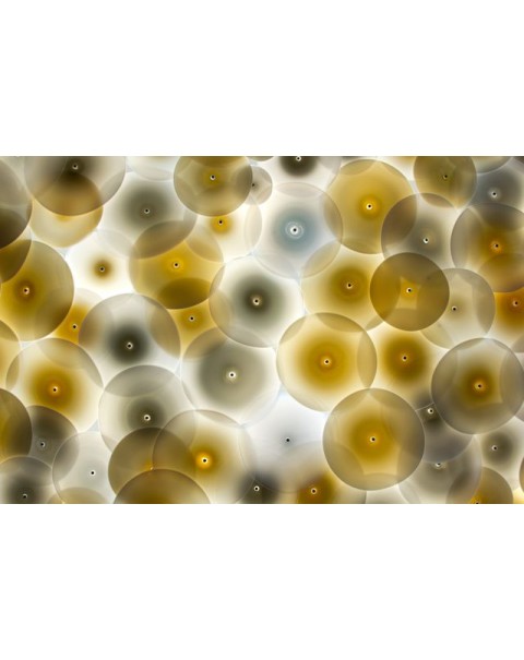 Hotel lobby ceiling lotus leaf art glass pendant