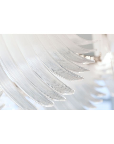 Villa spiral staircase special-shaped feather wing shape
