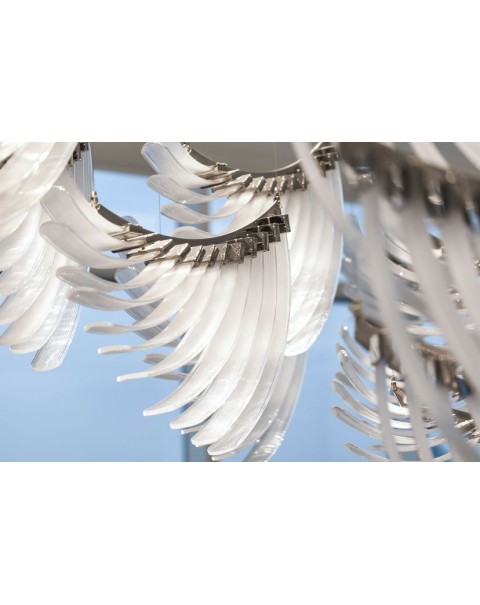 Villa spiral staircase special-shaped feather wing shape
