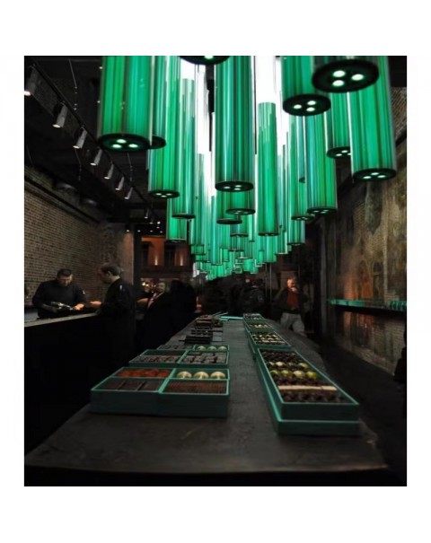 Long Stick Aurora Chandelier