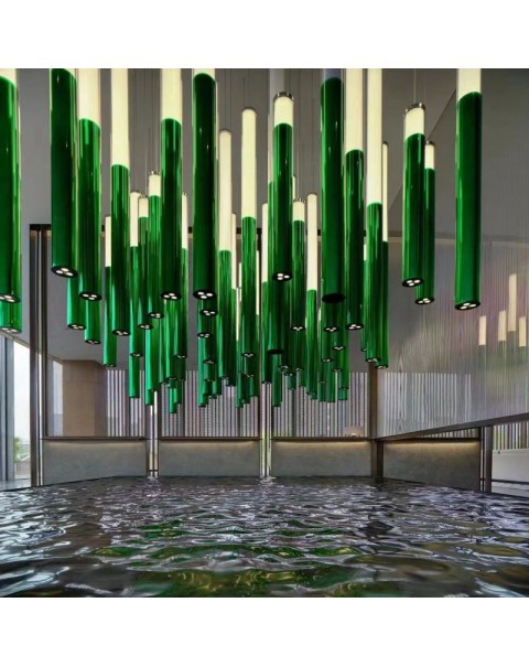 Long Stick Aurora Chandelier