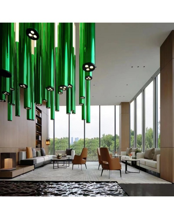Long Stick Aurora Chandelier
