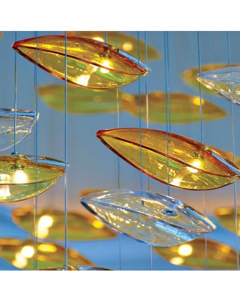 Leafy Glass Chandelier