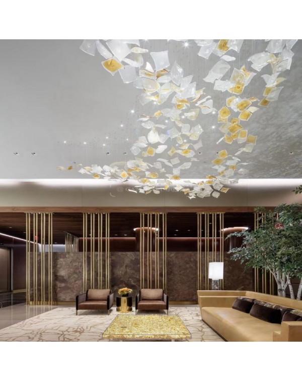 Square diffuser chandelier
