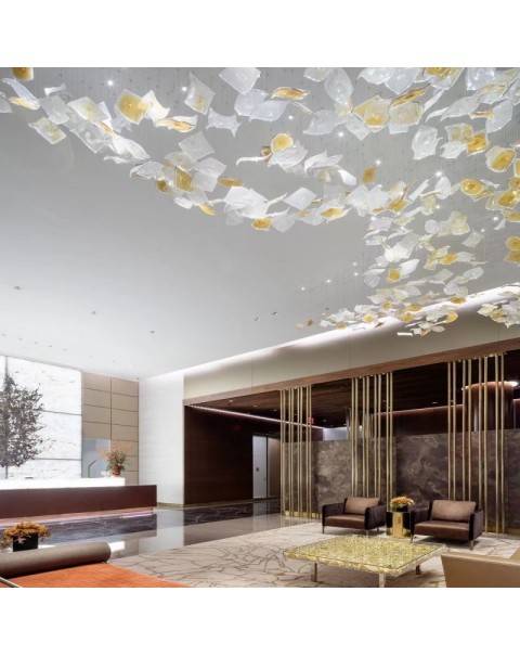Square diffuser chandelier