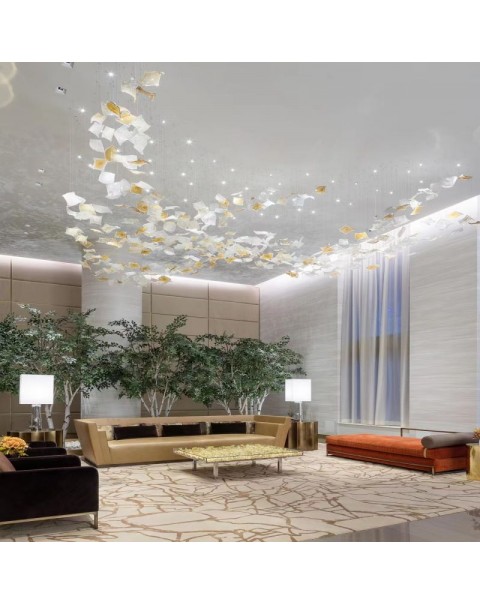 Square diffuser chandelier