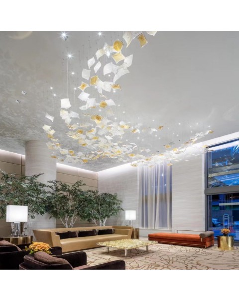 Square diffuser chandelier