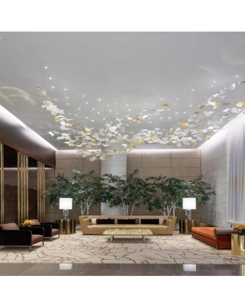 Square diffuser chandelier