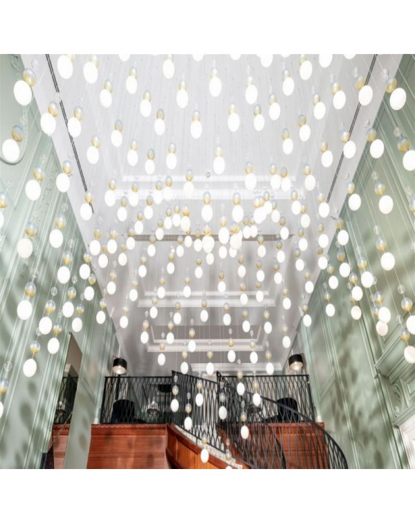 Rotating Light Luxury Long Chandelier