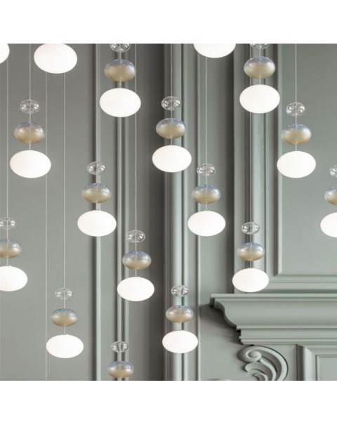 Rotating Light Luxury Long Chandelier
