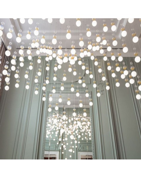 Rotating Light Luxury Long Chandelier