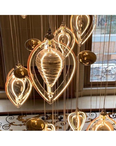 Staircase Crystal Chandelier