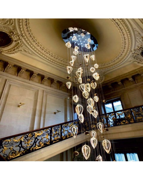 Staircase Crystal Chandelier