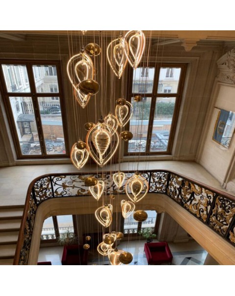 Staircase Crystal Chandelier