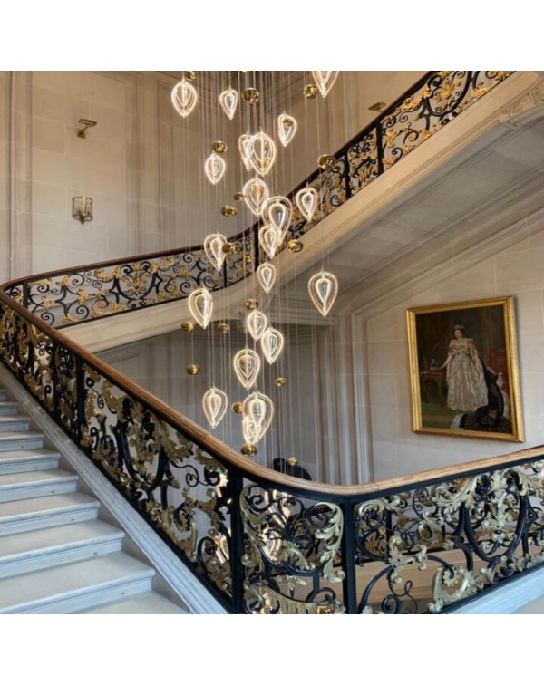 Staircase Crystal Chandelier