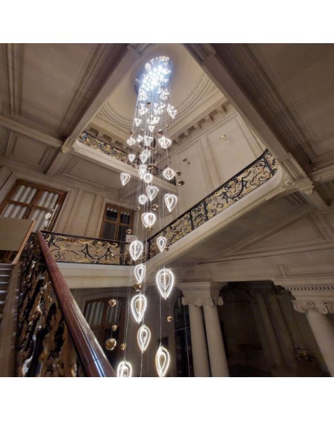 Staircase Crystal Chandelier
