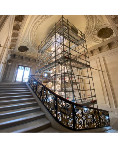 Staircase Crystal Chandelier