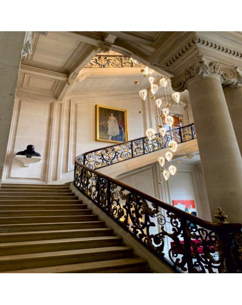 Staircase Crystal Chandelier