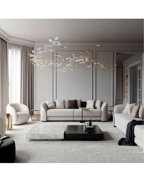 Leafy Crystal Chandelier